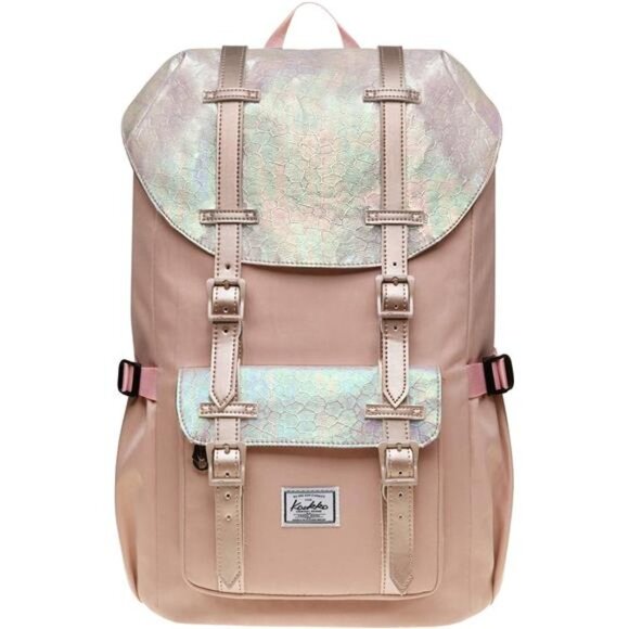 Women\'s Backpack Traveling Rucksack Fits 15.6 Inch Laptop (Fairy rose tan) main image 4